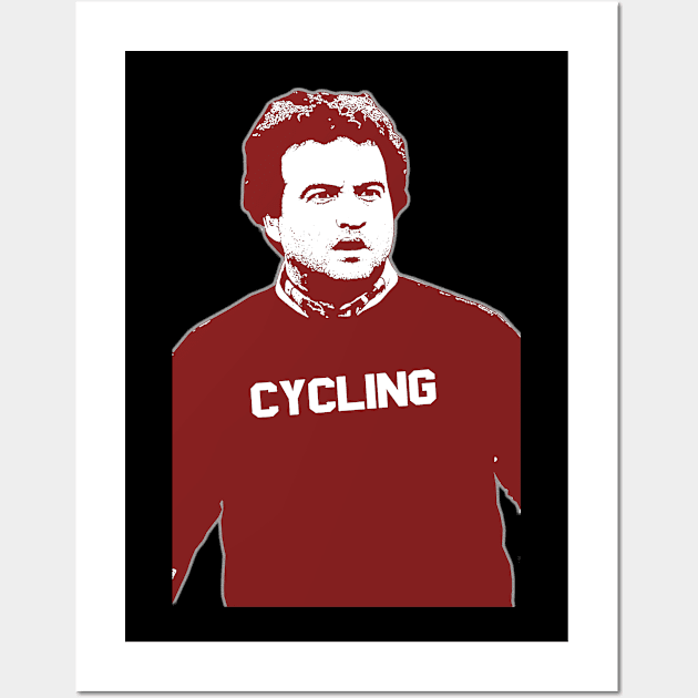 John Belushi Cycling Wall Art by esskay1000